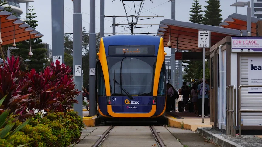 tram on tracks