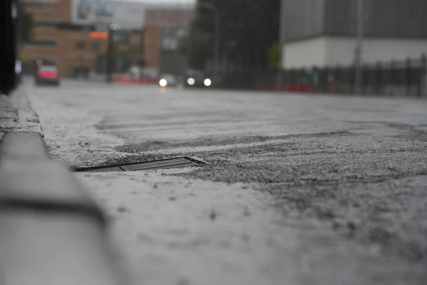 a rainy street