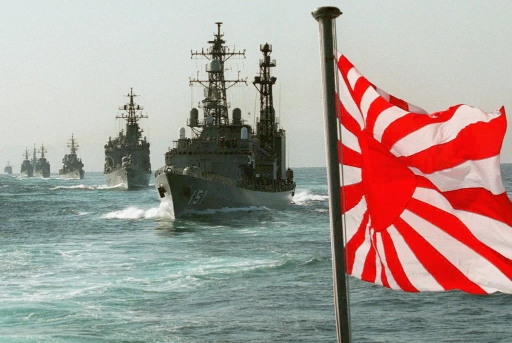 The JS Asagiri, lead ship of Japan’s Asagiri-class destroyers, heads a fleet review in Sagami Bay in 1997. Photo: AFP The JS Asagiri, lead ship of Japan’s Asagiri-class destroyers, heads a fleet review in Sagami Bay in 1997. Photo: AFP