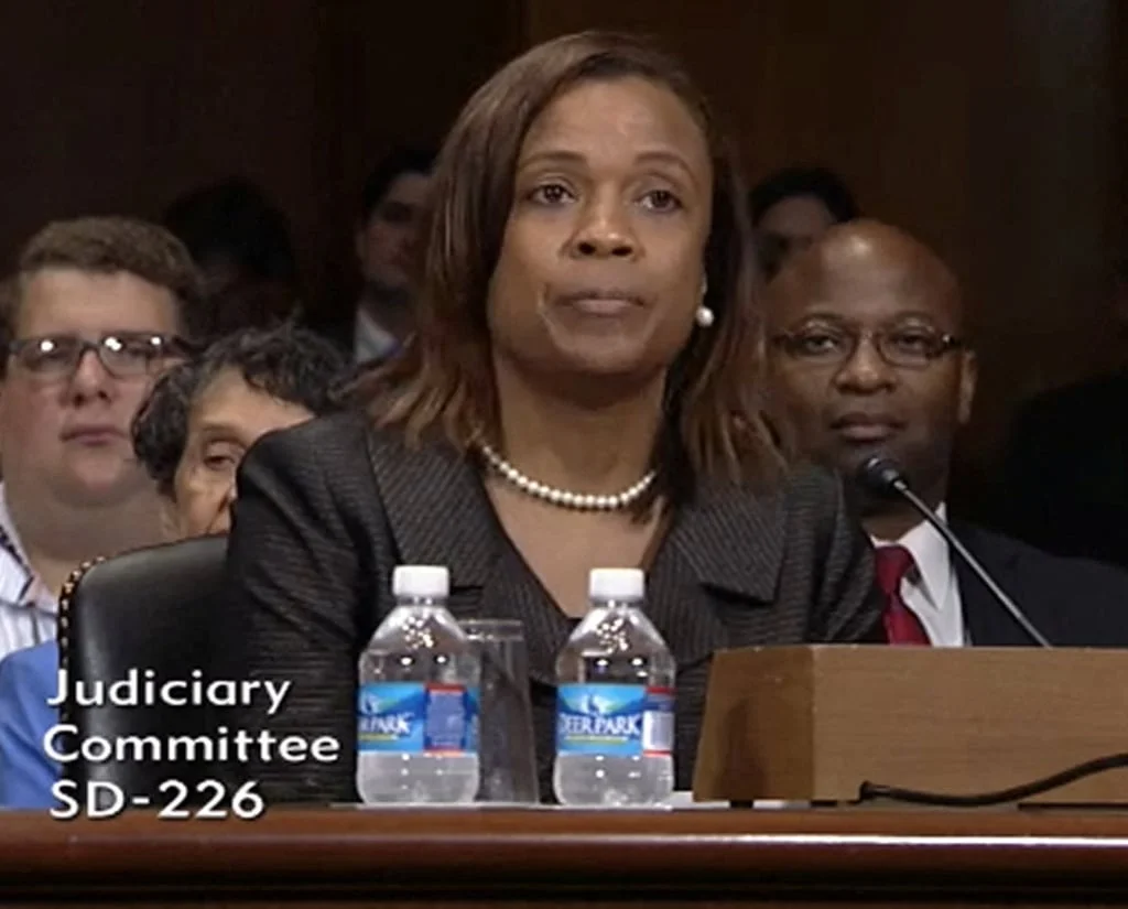 Eleanor Ross appears before the US Senate Judiciary Committee in Washington for a hearing on her judicial nomination on May 13, 2014, in this screen grab obtained on Friday. Photo: US Senate/Reuters Eleanor Ross appears before the US Senate Judiciary Committee in Washington for a hearing on her judicial nomination on May 13, 2014, in this screen grab obtained on Friday. Photo: US Senate/Reuters