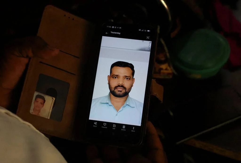 Sanjay Chaurasia holds his phone with a picture of his brother-in-law Shivanand Chaurasia, who was killed in a US attack. Photo: Reuters Sanjay Chaurasia holds his phone with a picture of his brother-in-law Shivanand Chaurasia, who was killed in a US attack. Photo: Reuters
