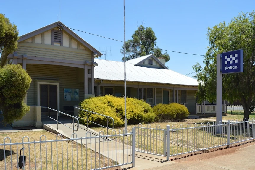 The exterior of a country police station