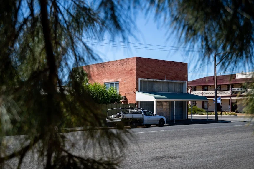 The infamous bank building in the township of Snowtown.