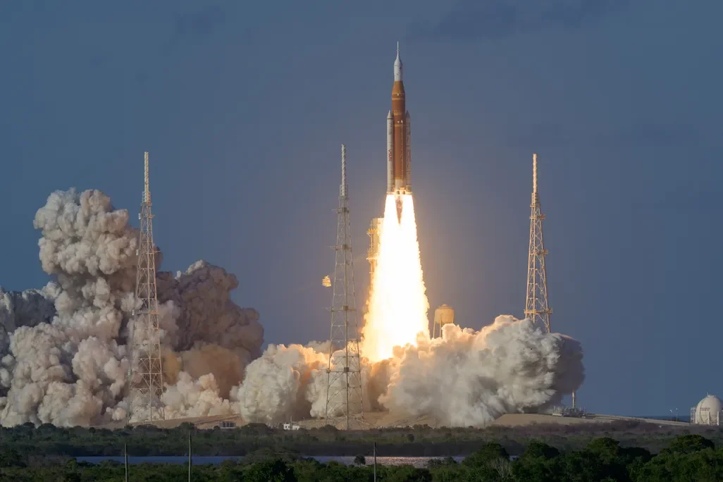 rocket lifting off