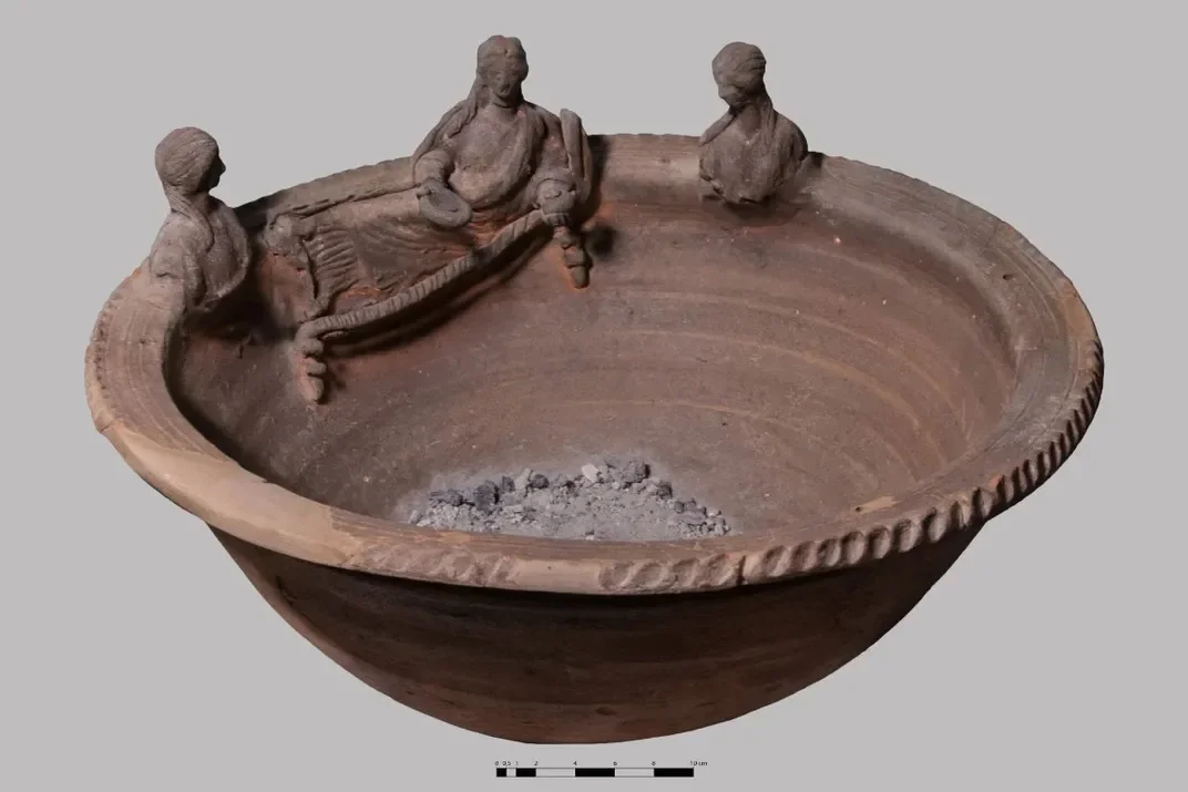 Terracotta incense burner