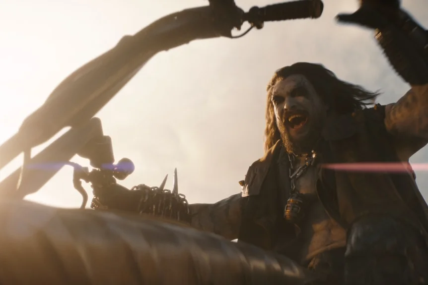 Jason Mamoa as Lobo in Supergirl