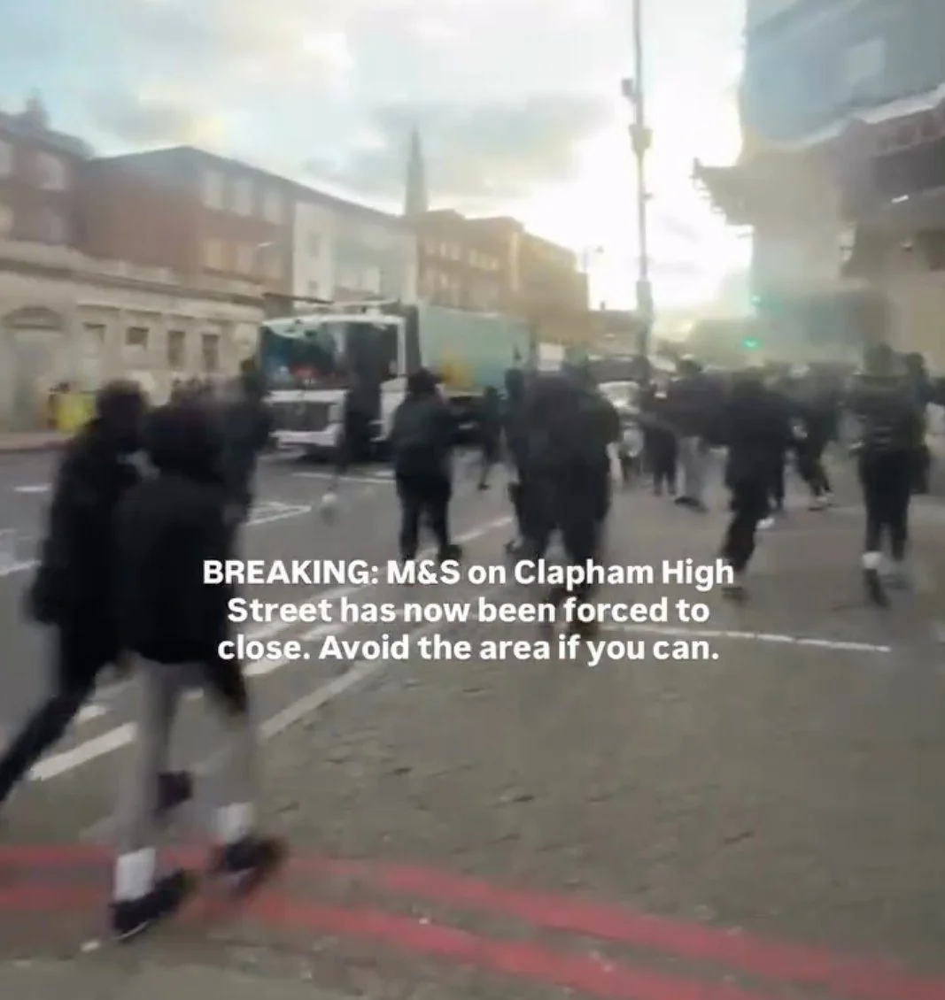 UNCLEARED GRABS: Clapham teen mob CREDIT: Instagram/bestofclaphamldn