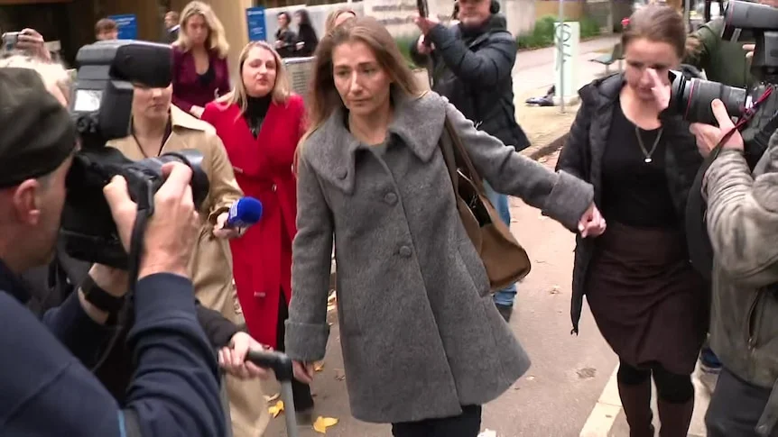Emily Lal leaving Coroners court