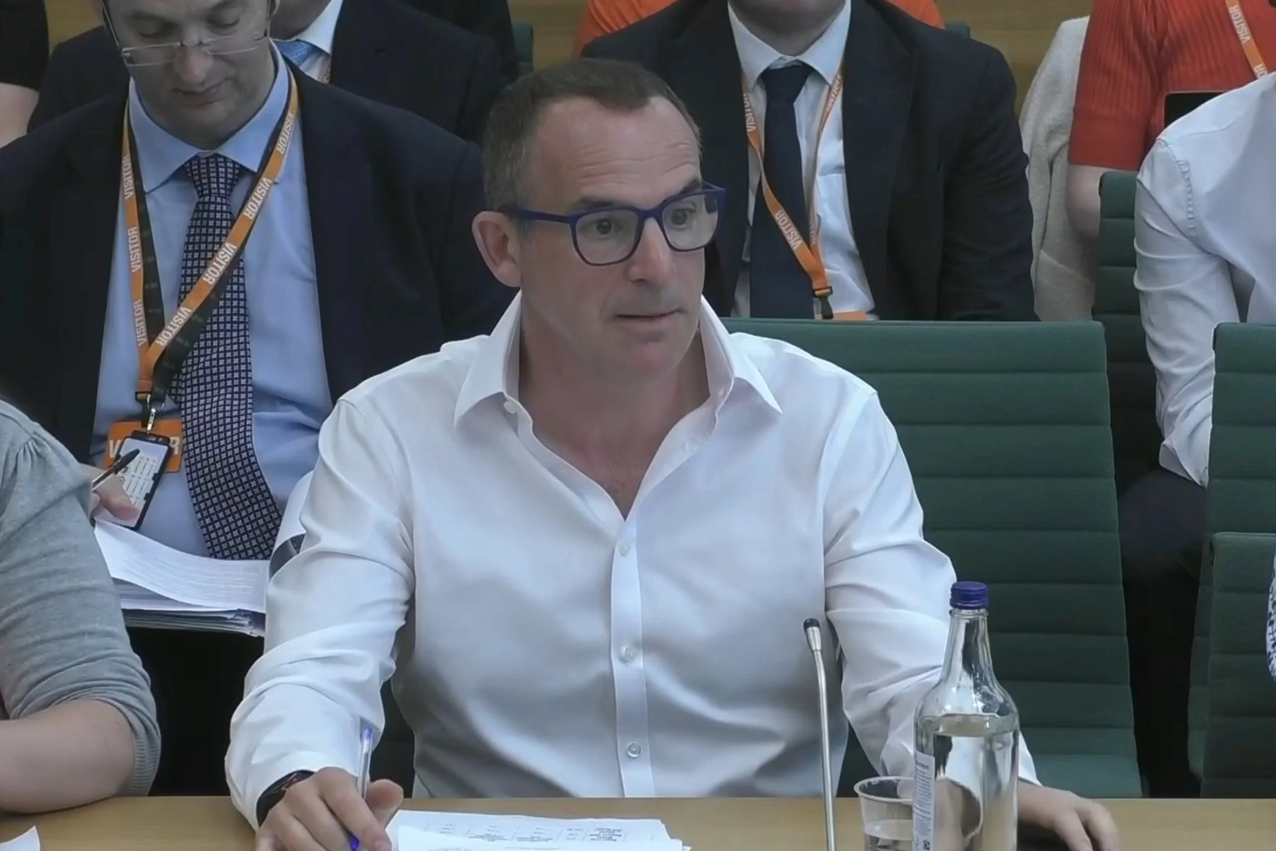 Screen grab of MoneySavingExpert’s Martin Lewis, appearing for a hearing on regulation of water, energy and broadband, at the House of Commons (House of Commons/UK Parliament/PA)