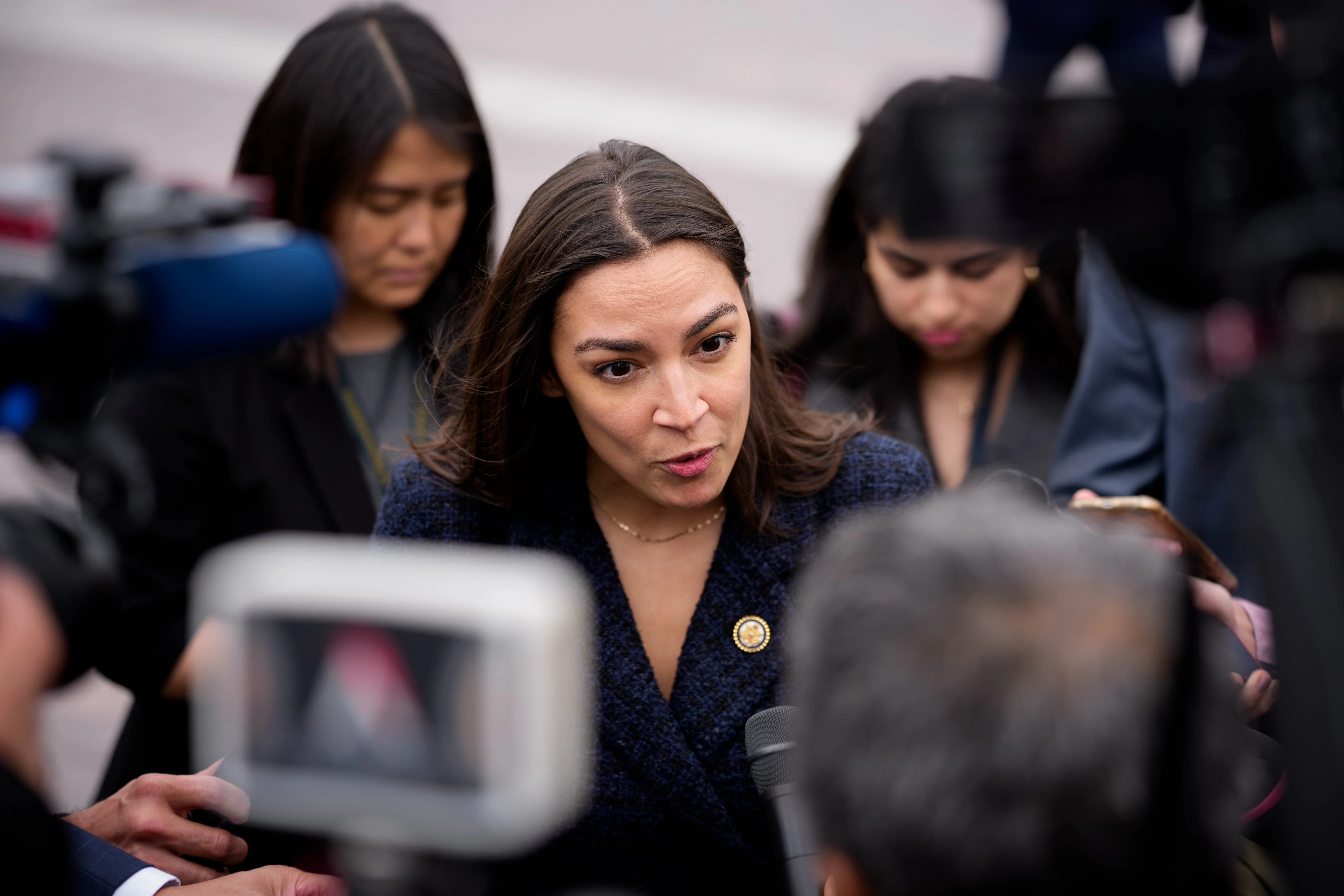 Rep. Alexandria Ocasio-Cortez, a New York Democrat, called for big tech companies to be forcibly broken up
