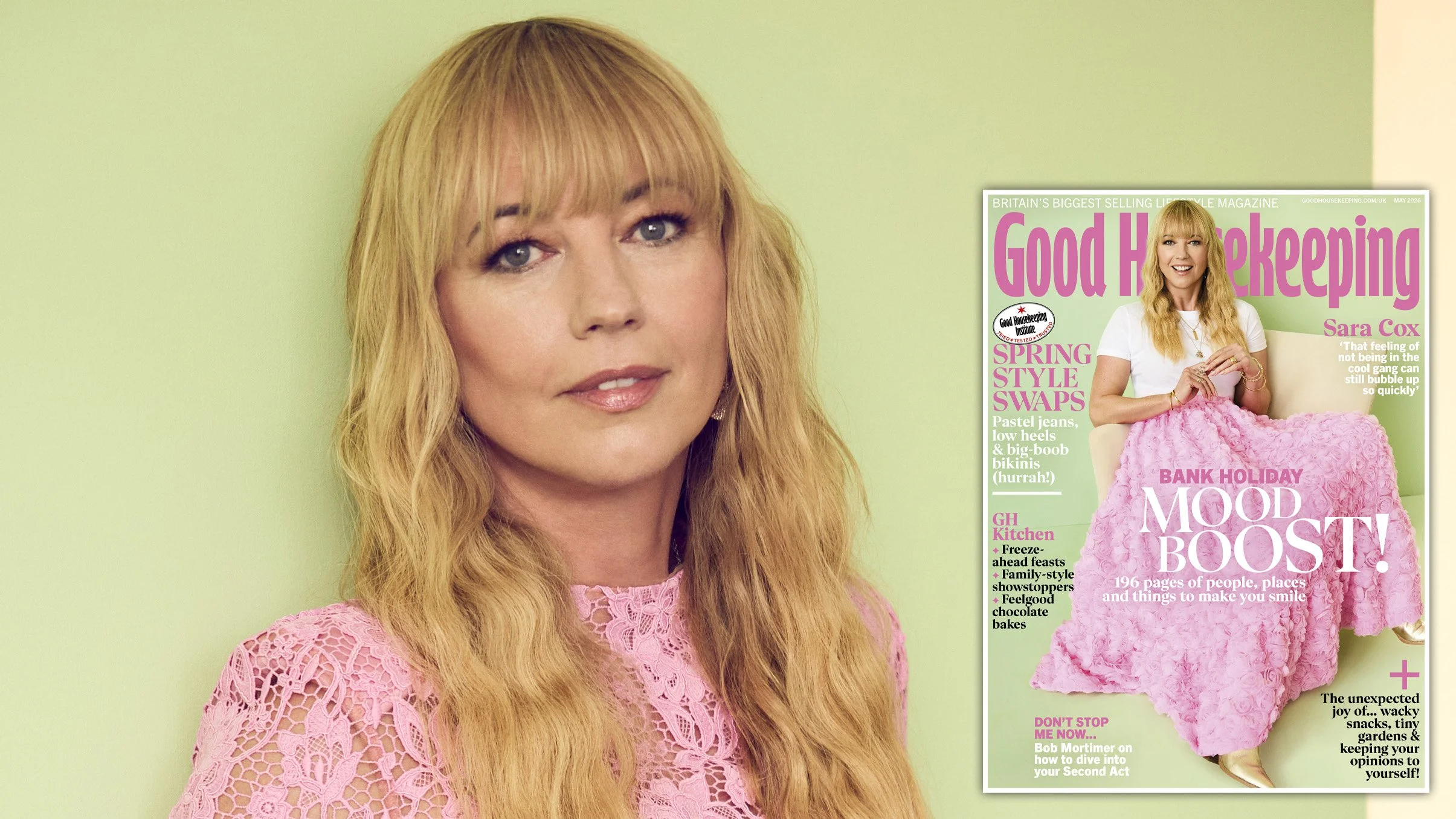 Sara Cox tells Good Housekeeping why she's no longer afraid to be ambitiousT&Cs? Please feature the Good Housekeeping UK May issue cover alongside the images at all times. Please credit ?Jonty Davies / Good Housekeeping UK?, and download from here: https://we.tl/t-qio3zxBpjrTBJUuj? Please credit the quotes to ?Good Housekeeping UK? in the first three paragraphs, and for online editorial, hyperlink this credit to: www.goodhousekeeping.com/uk/sara-cox-disordered-eating? Please also state: ?The full interview can be read now in the May issue of Good Housekeeping UK?? There is a selection of images of Sara Cox available to use, alongside the cover. Please credit ?Jonty Davies / Good Housekeeping UK? and download from the following links:o o For print editorial, please use the cover and images: https://we.tl/t-8Bam4yLn9cjvzGEYo For online editorial, please use the cover and watermarked images: https://we.tl/t-vQ4EbT4bBVeEiViW ? Please note, these images must only be used alongside the quotes in the below press release and are not to be used out of context. The images must not be cropped or altered. ? Warrant there will be no derogatory, defamatory or negative reference made to Good Housekeeping or anyone featured in the release or images.
